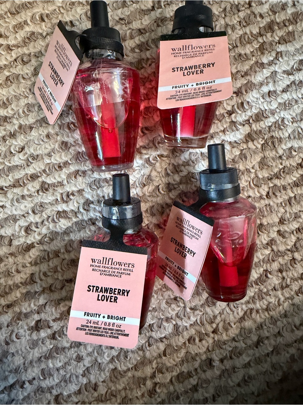 NEW NWT 5 Bath & Body Works Refills-Strawberry Lover